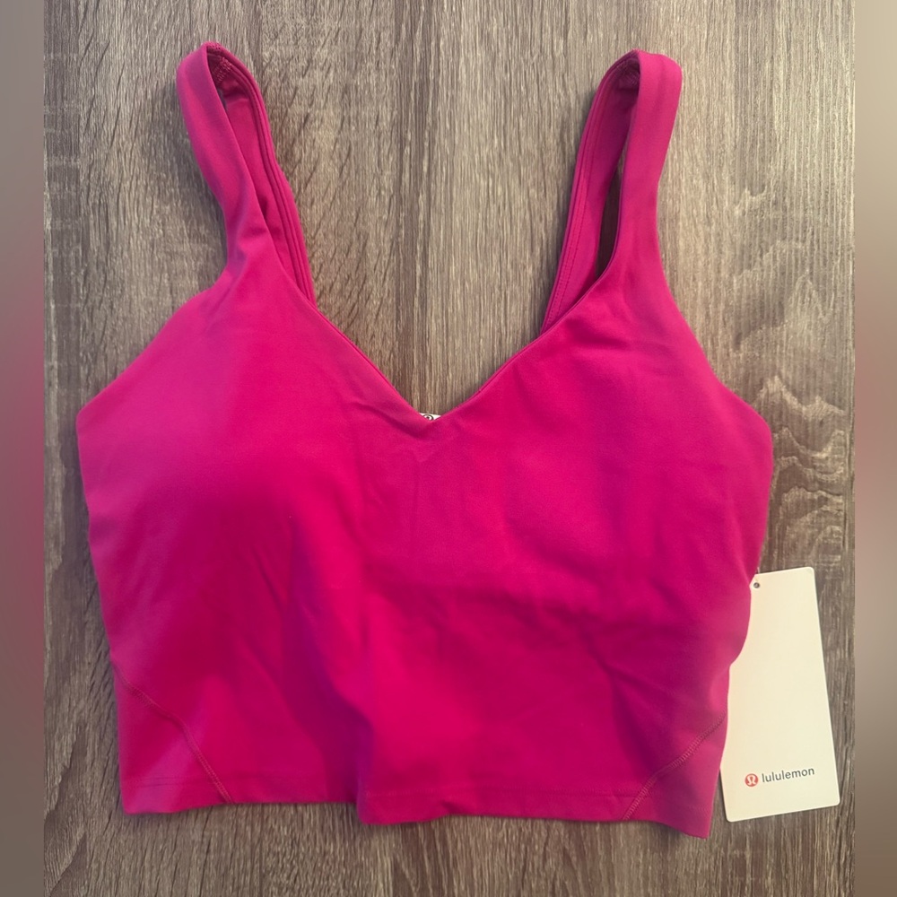 New with tags Lululemon Align tank top.Rippened Raspberry . Pink tone. Size 8.
